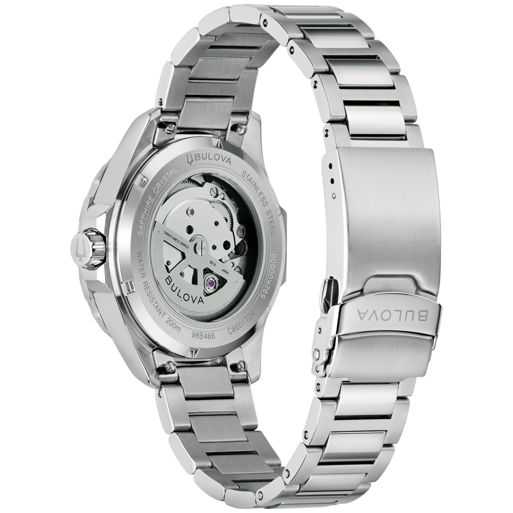 98B466 Herrenuhr Edelstahl Blau Ø 41 mm