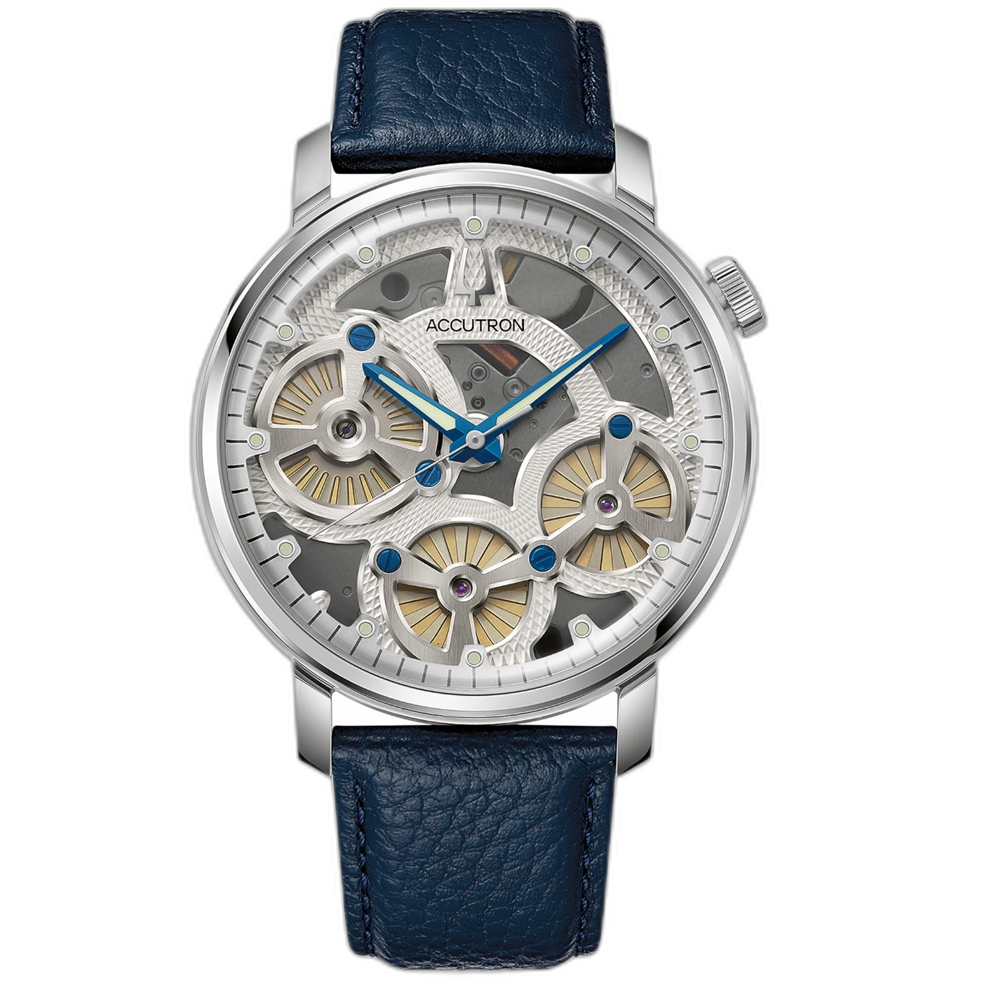 26A209A Herenhorloge leer zilverkleurig Ø 43,5 mm