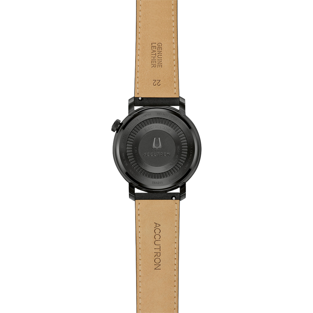 28A211 Herrenuhr Leder Grün Ø 43,5 mm