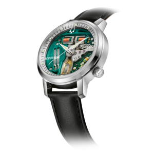 26A211 Herrenuhr Leder grün Ø 39 mm