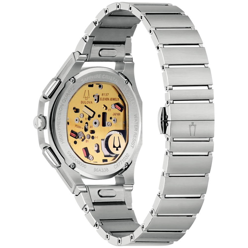 96A338 Herrenuhr Edelstahl grün Ø 41 mm