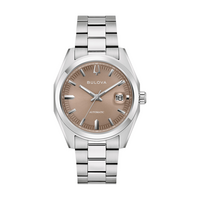 96B470 Herenhorloge roestvrij staal lichtbruin Ø 39 mm