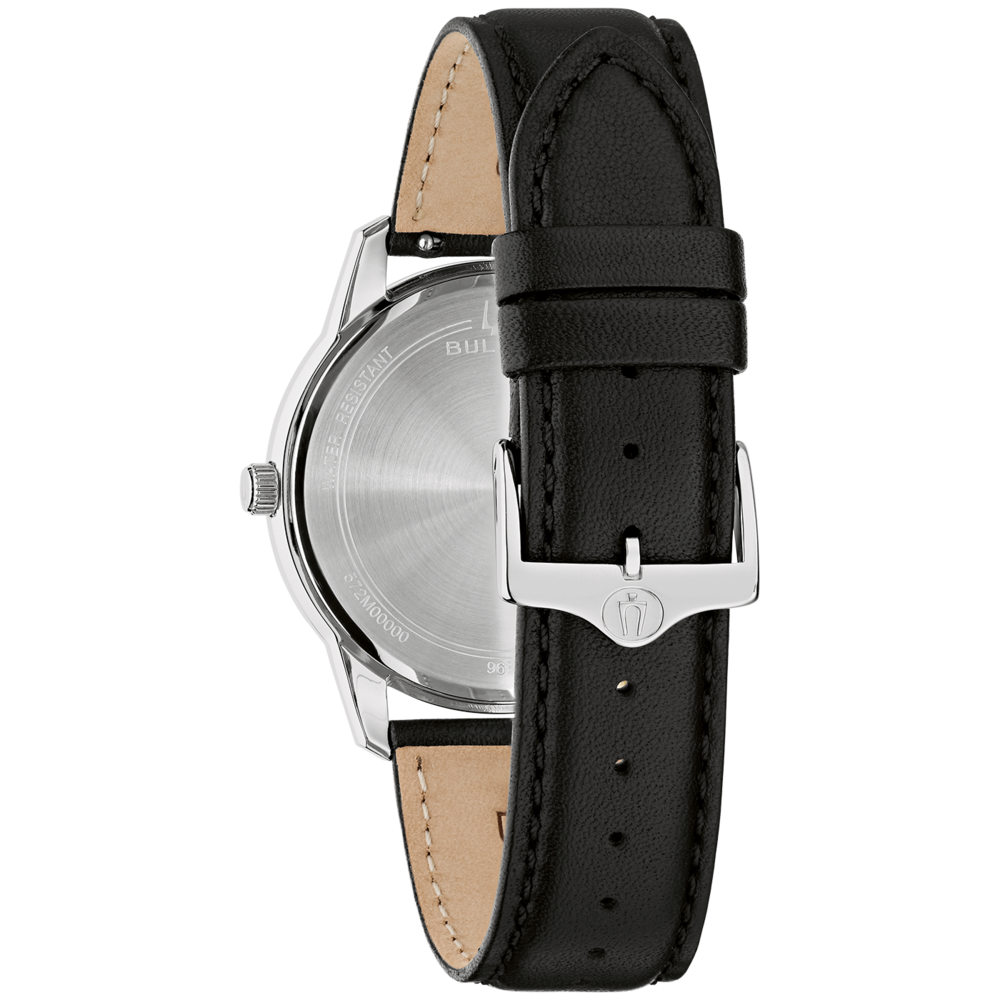 96B473 Herenhorloge leer zwart Ø 40 mm