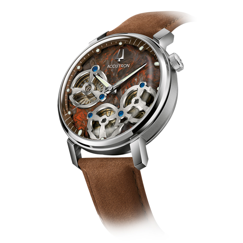 26A214 Herrenuhr Leder Braun Ø 34,5 mm