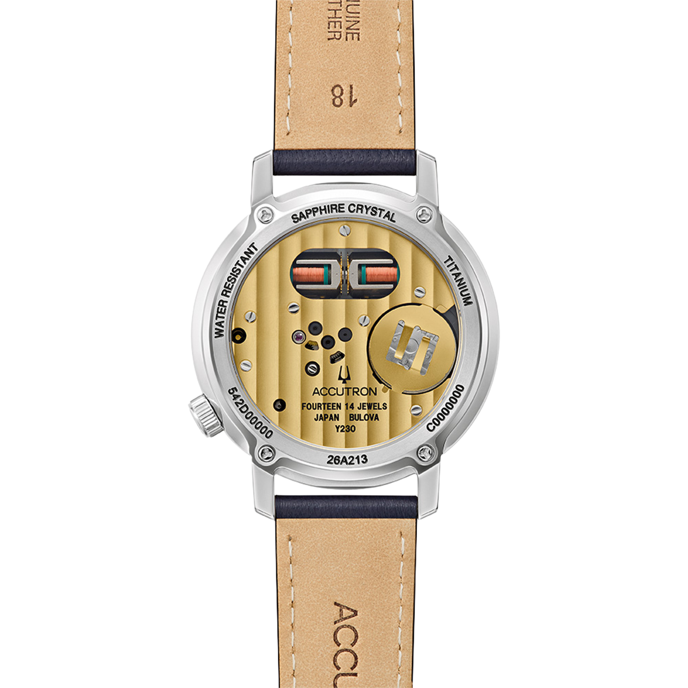 26A213 Herrenuhr Leder Grün Ø 39 mm