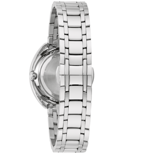 Zilveren horloge met metalen band, close-up, detailopname, glanzend, elegant