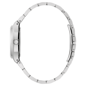 Zilveren horloge, zijaanzicht, metalen band, elegant, accessoire, mode, tijdwaarneming, detail, modern, polshorloge