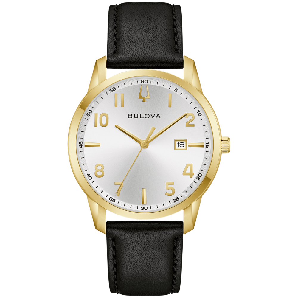 97B238 Herenhorloge leer wit Ø 40 mm