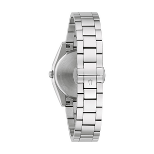 96L346 Dameshorloge roestvrij staal lichtblauw Ø 31 mm