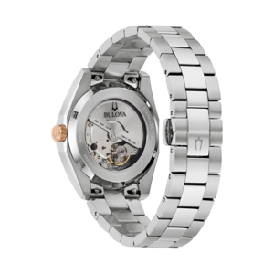 Bulova horloge, roestvrij staal, saffierglas, waterdicht, automatisch uurwerk, 21 juwelen, Miyota