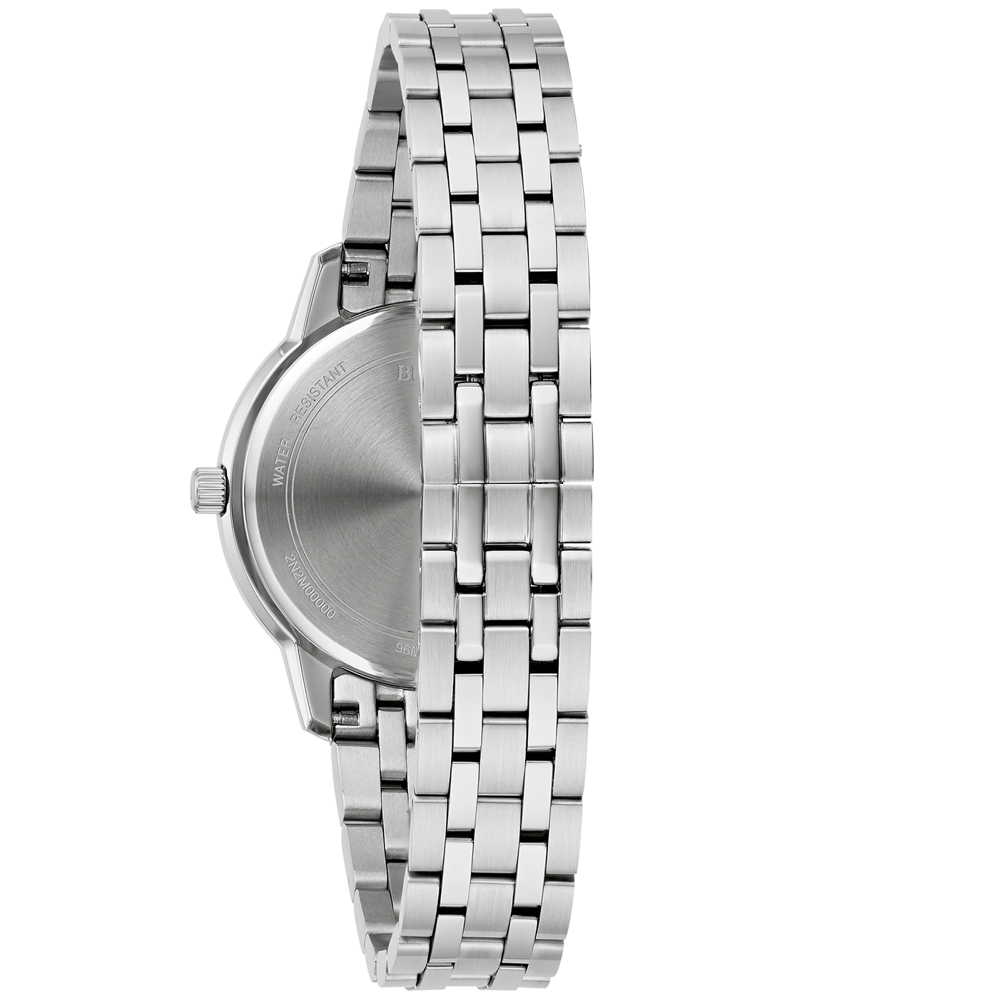 Horloge met metalen band, detailopname, waterbestendig, 2N2M00000, 96N, zilver