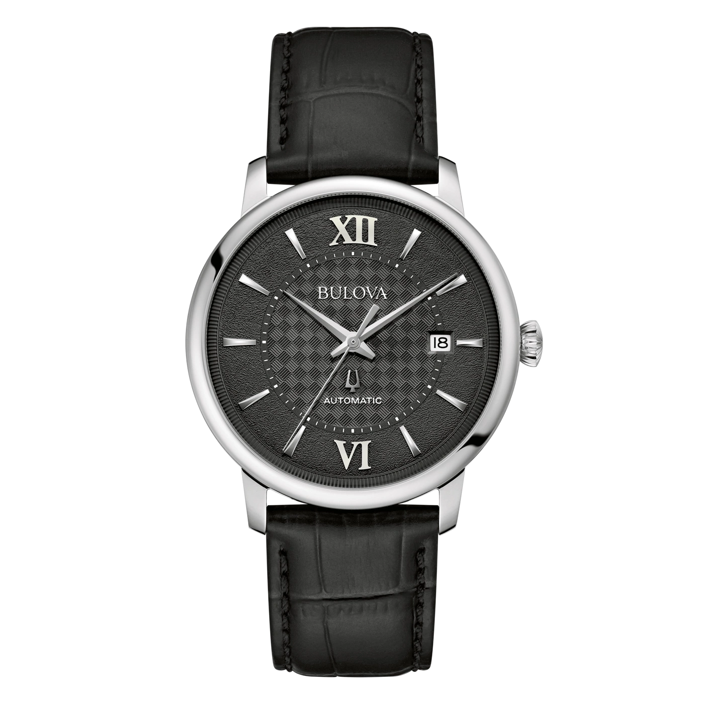 96B441 Herenhorloge leer zwart Ø 39 mm