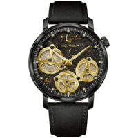 28A211 Herrenuhr Leder Grün Ø 43,5 mm