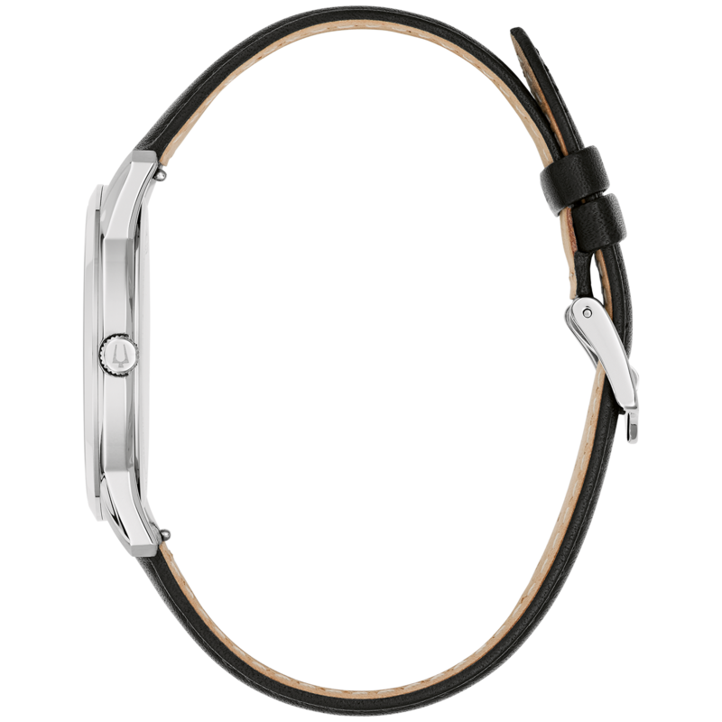 96B473 Herenhorloge leer zwart Ø 40 mm