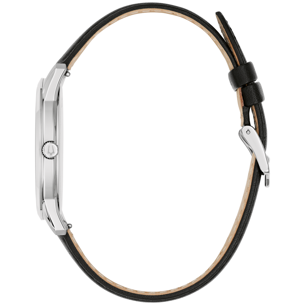 96B473 Herenhorloge leer zwart Ø 40 mm