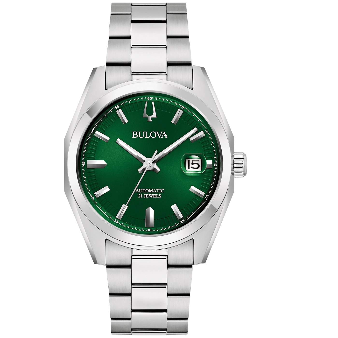 96B429 Herenhorloge roestvrij staal groen Ø 39 mm