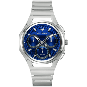 96A339 Herrenuhr Edelstahl blau Ø 41 mm