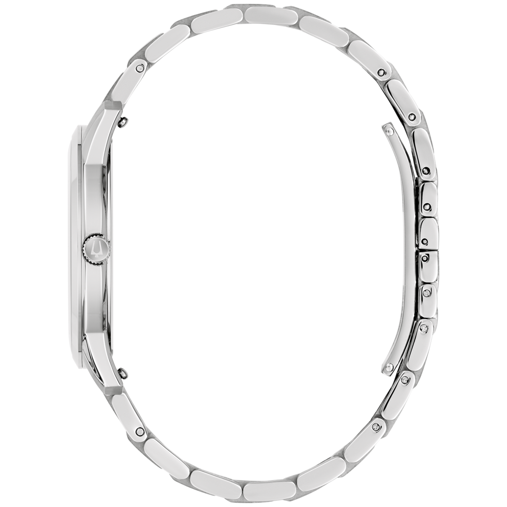 96B474 Herenhorloge roestvrij staal wit Ø 40 mm