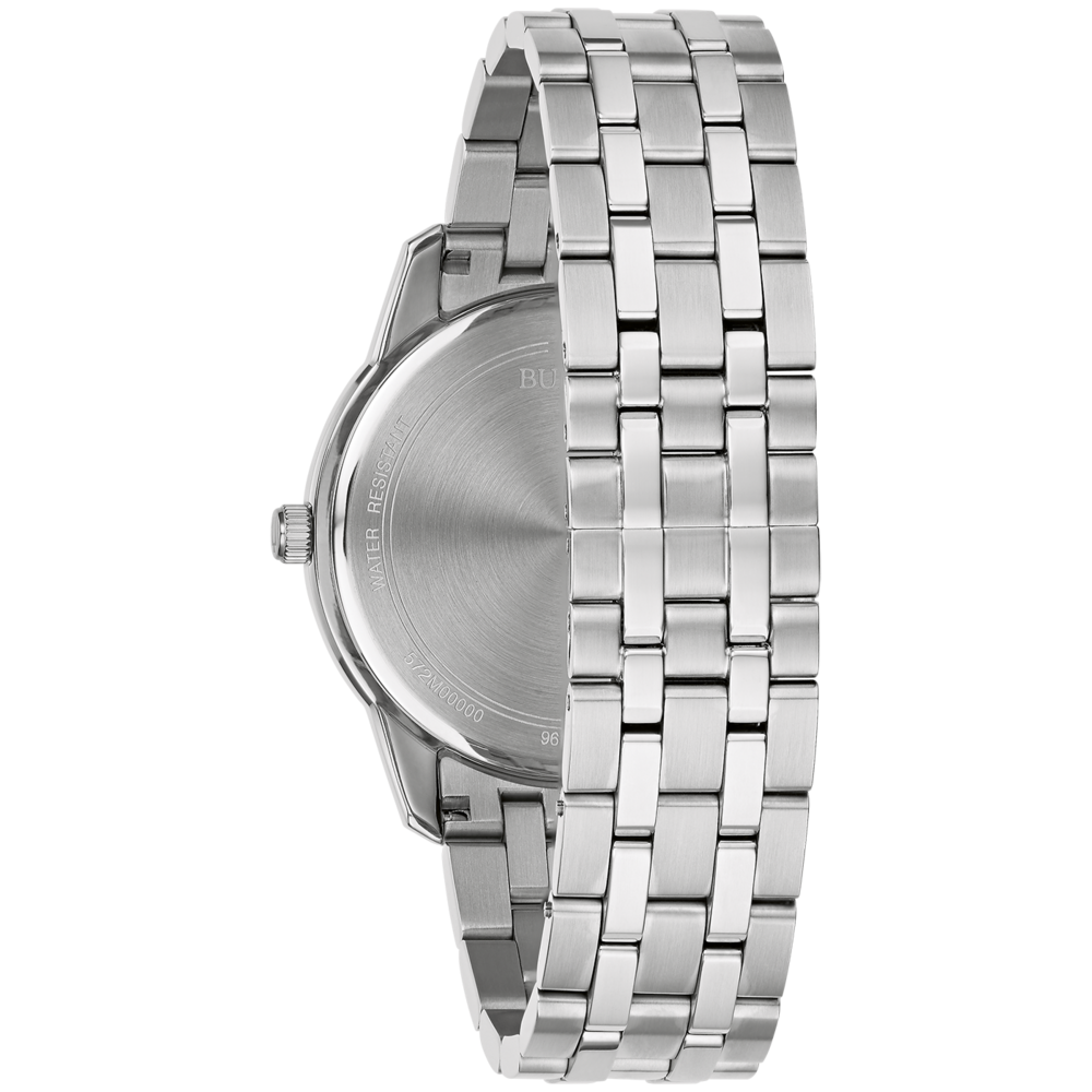 96B474 Herenhorloge roestvrij staal wit Ø 40 mm