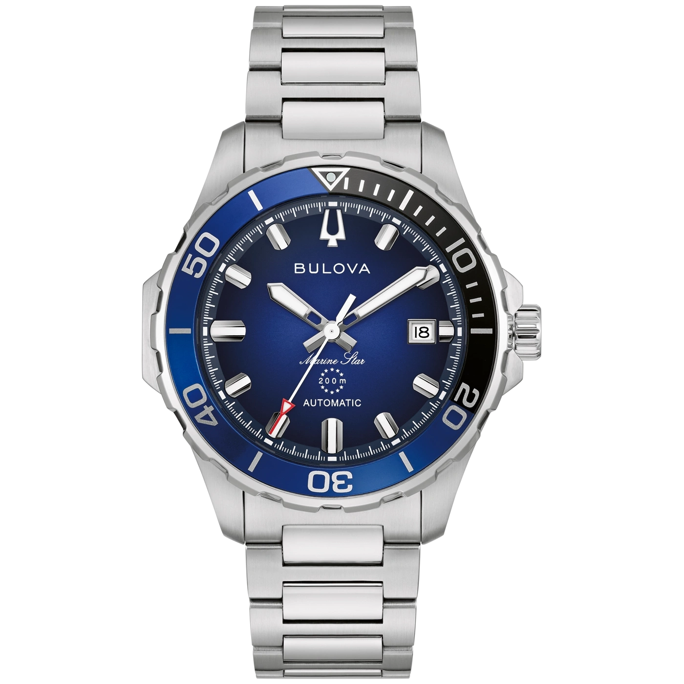 98B466 Herrenuhr Edelstahl Blau Ø 41 mm