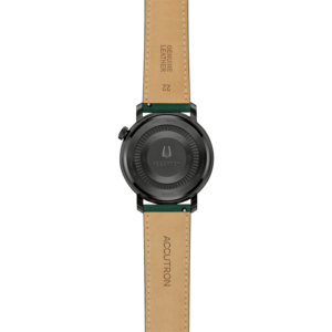 28A210 Herrenuhr Leder Grün Ø 43,5 mm