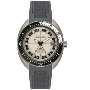 Bulova Oceanographer horloge, grijs, zwart, GMT, automatisch, snorkel, 666 voet, 18