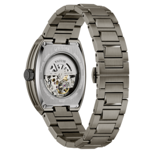 Bulova horloge, roestvrij staal, saffierglas, waterdicht, skeleton, polshorloge, 98A321, C9771286