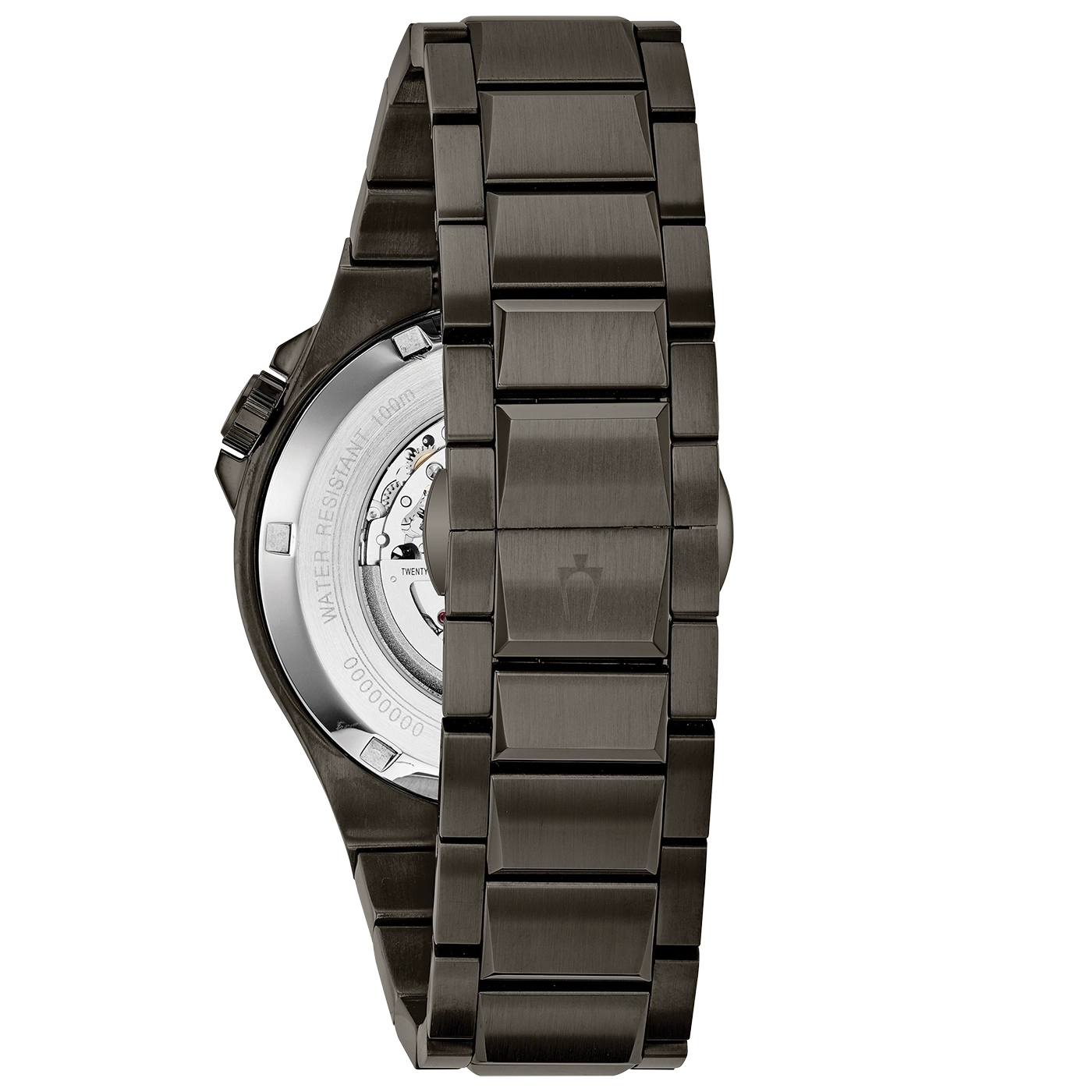 Zwarte horloge met metalen band, close-up, detail, elegant, modern, stijlvol
