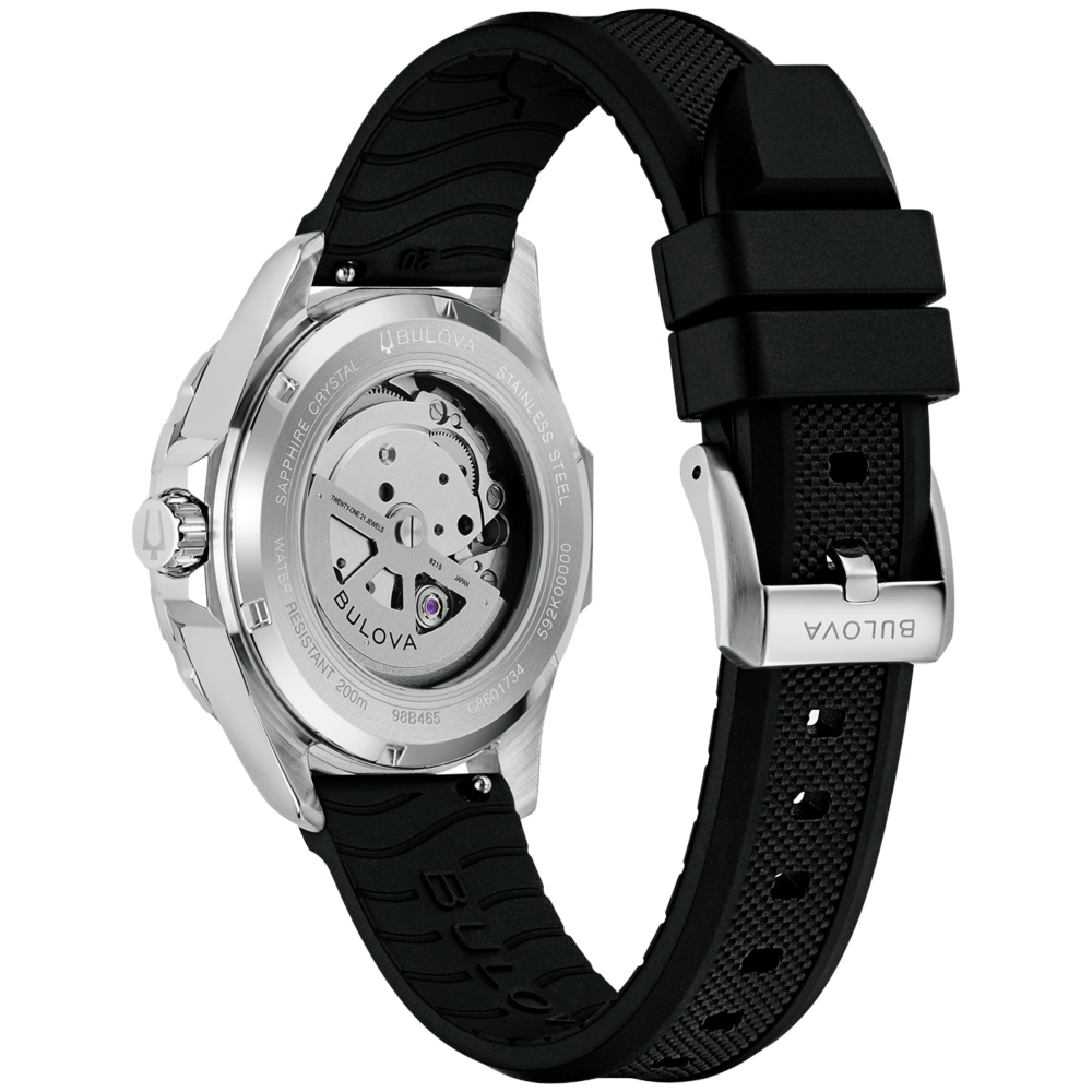 98B465 Herrenuhr Kunststoff Schwarz Ø 41 mm