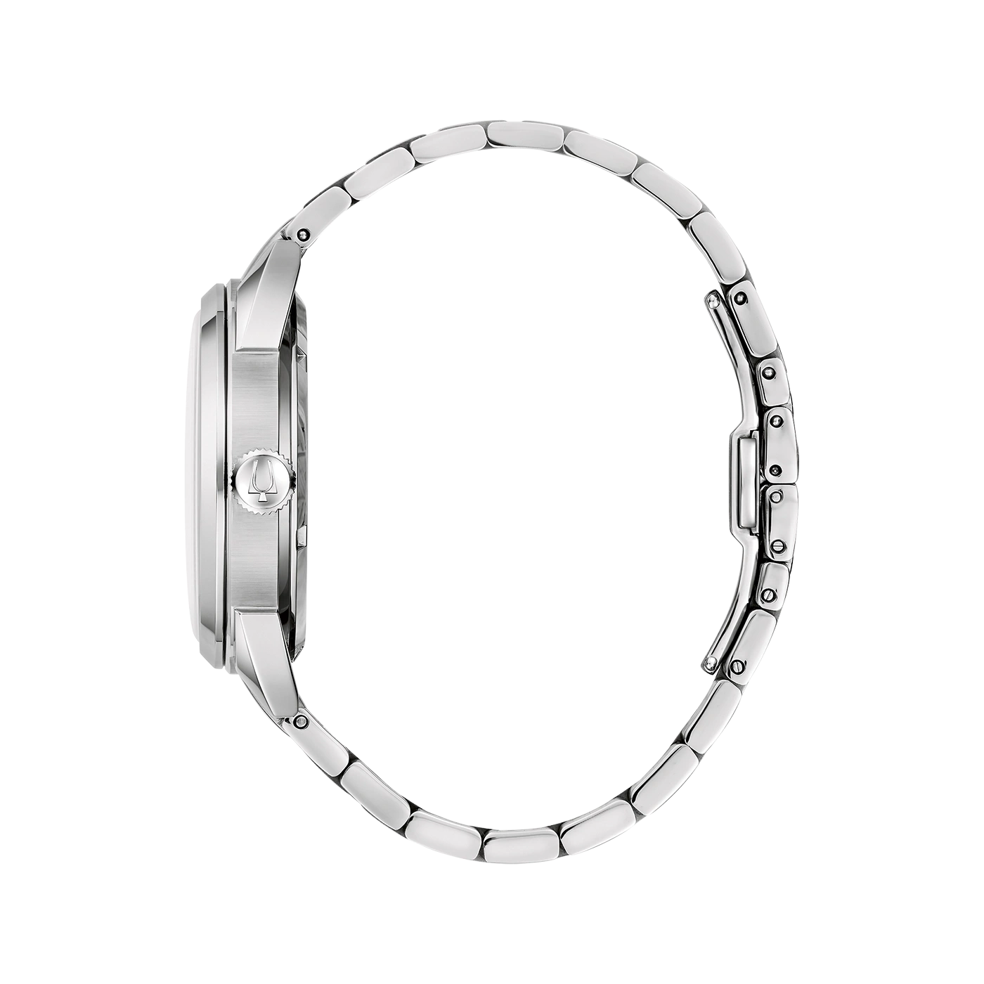 Horloge, zilveren band, zijaanzicht, elegant ontwerp, accessoire, mode, tijdmeting, detail, metaal